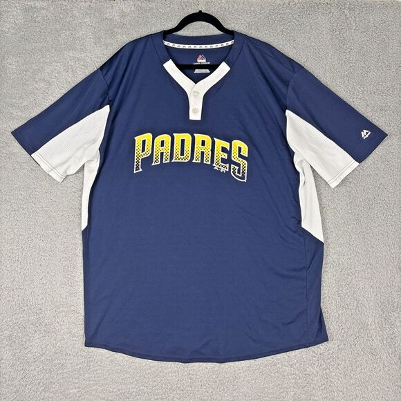 San Diego Padres Majestic Cool Base Jersey Shirt Men's Size 2XL MLB Baseball - Picture 1 of 7